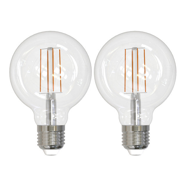 776890 - Filaments Dimmable G25 LED Light Bulb - 8.5 Watt - 3000K - 2 Pack
