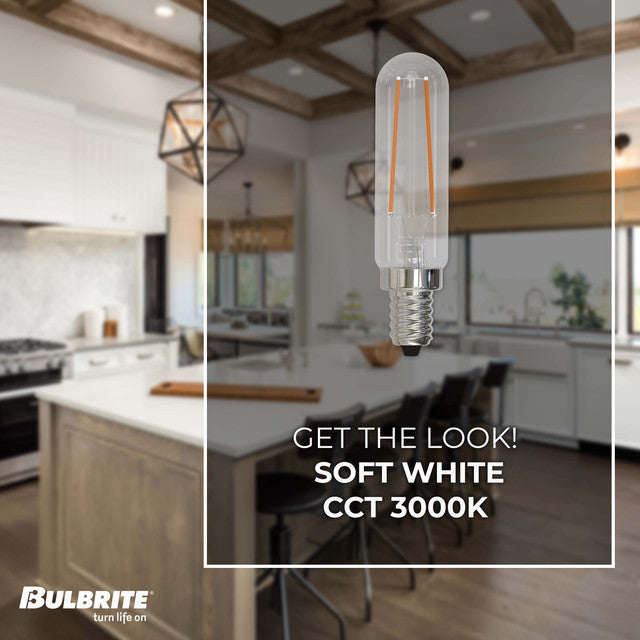 776891 - Filaments Dimmable T6 LED Candelabra Light Bulb - 2.5 Watt - 3000K - 4 Pack