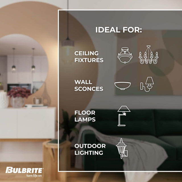 490115 - Torpedo B8 Candelabra Light Bulb - 15 Watt - 50 Pack