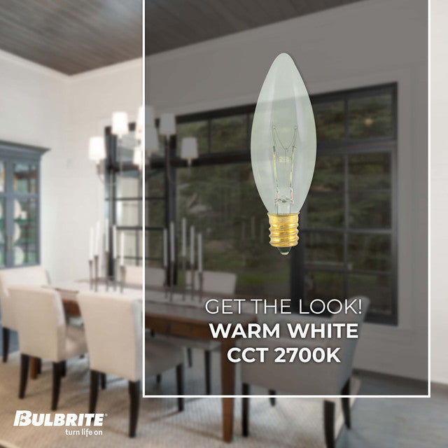 490115 - Torpedo B8 Candelabra Light Bulb - 15 Watt - 50 Pack