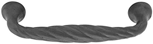 86238FB Tuscany Twist Cabinet Pull 6" Center To Center Flat Black Finish