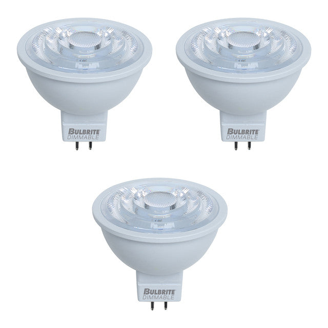 771204 - Dimmable Enclosed MR16 LED Light Bulb - 7.5 Watt - 3000K - 3 Pack