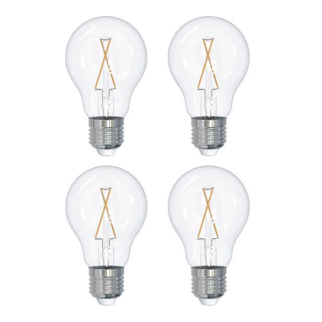 776871 - Filaments Dimmable A19 LED Light Bulb - 2.5 Watt - 2700K - 4 Pack
