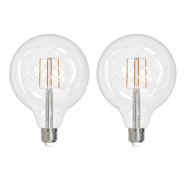 776879 - Filaments Dimmable G40 Medium Base LED Light Bulb - 8.5 Watt - 3000K - 2 Pack