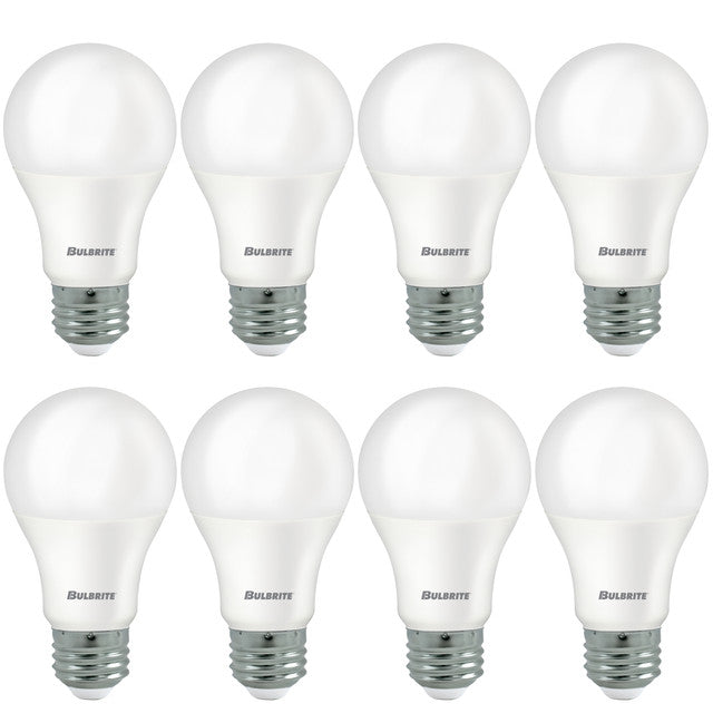 774231 - LED A19 Non-Dimmable Medium Base Light Bulb - 3000K - 9 Watt - 8 Pack