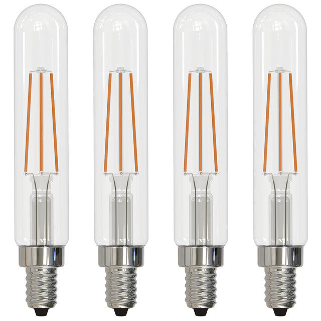 776724 - Filaments Dimmable T8 Candelabra LED Light Bulb - 4.5 Watt - 3000K - 4 Pack