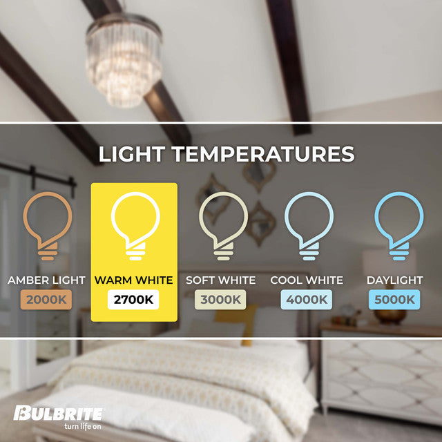 776590 - Filaments Dimmable C11 LED Light Bulb - 4 Watt - 2700K - 4 Pack