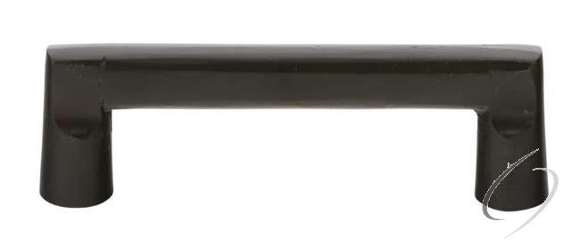 86334FB Bronze Rail 4" Cabinet Pull Flat Black Finish