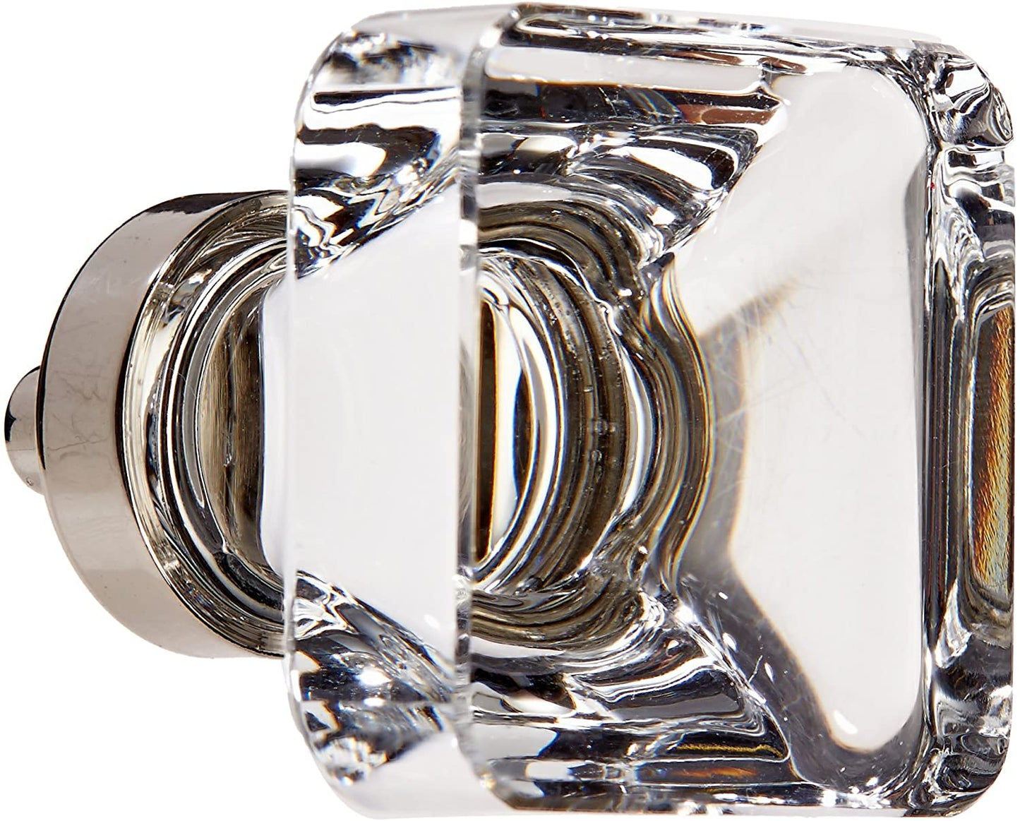 86403US14 Square 1-3/8" Cabinet Knob Bright Nickel Finish