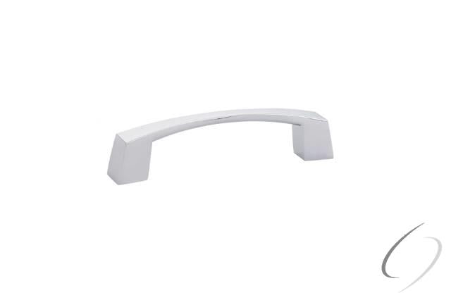 86406US26 Sweep 3-1/2" Cabinet Pull Bright Chrome Finish