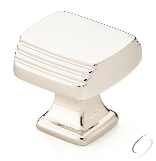 86421US14 Art Deco 1-1/4" Cabinet Knob Bright Nickel Finish