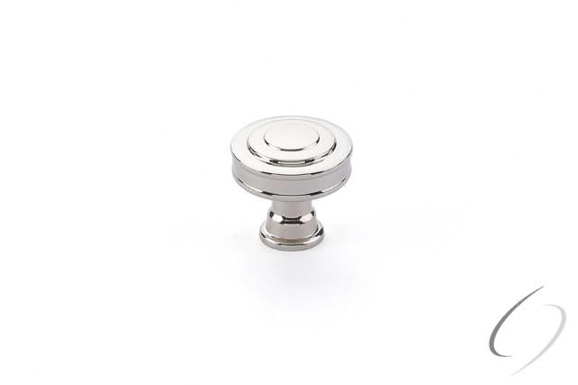 86463US14 1-1/4" Glendon Cabinet Knob Bright Nickel Finish