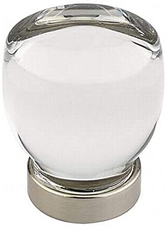 86562US19 Juneau 1-1/8" Crystal Cabinet Knob Flat Black Finish