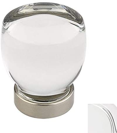 86562US26 Juneau 1-1/8" Crystal Cabinet Knob Bright Chrome Finish