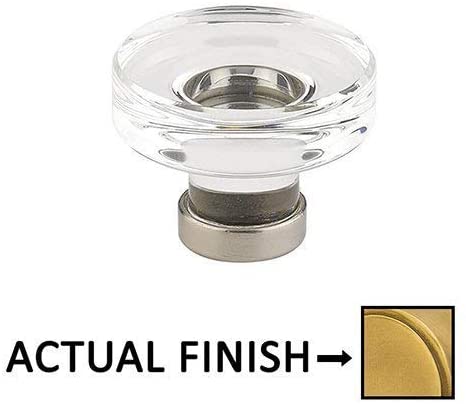 86569US7 Grayson 1-1/4" Crystal Cabinet Knob French Antique Brass Finish