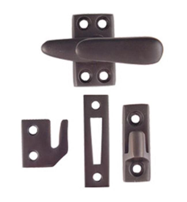 8703US15 Casement Latch Standard with 3 Strikes Satin Nickel Finish