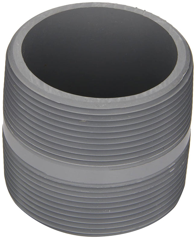 Spears 882-015C - CPVC Pipe Fitting, Nipple, Schedule 80, Gray, 1/2" NPT Male, 1-1/2" Length