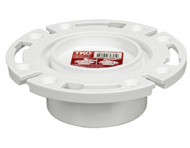 Sioux Chief 883-PT - 3" Hub / Inside 4" Total Knockout Closet Flange w/ Plastic Ring