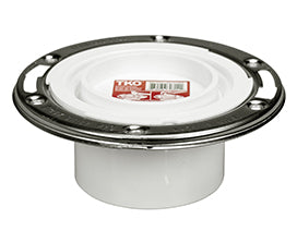 Sioux Chief 884-PTM - Closet Flanges 3" Hub/Inside 4", Flush to Floor ¹, 2½" - Long Tailpiece