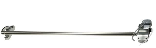 3' Rim Push Bar Exit Device; Satin Chrome Finish