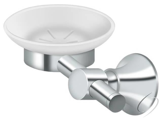 88SD-26 Soap Holder Dish/Glass 88 Series; Bright Chrome Finish