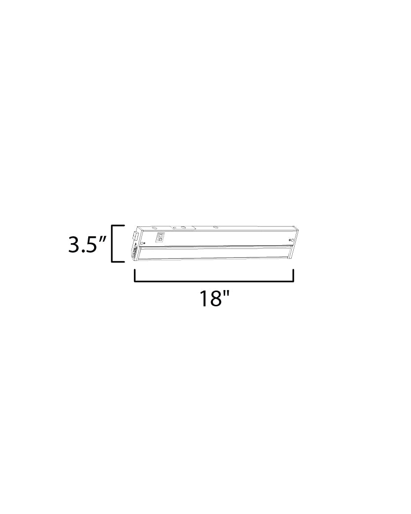 89864WT - CounterMax 5K 18'' 2700-5000K LED Under Cabinet - White