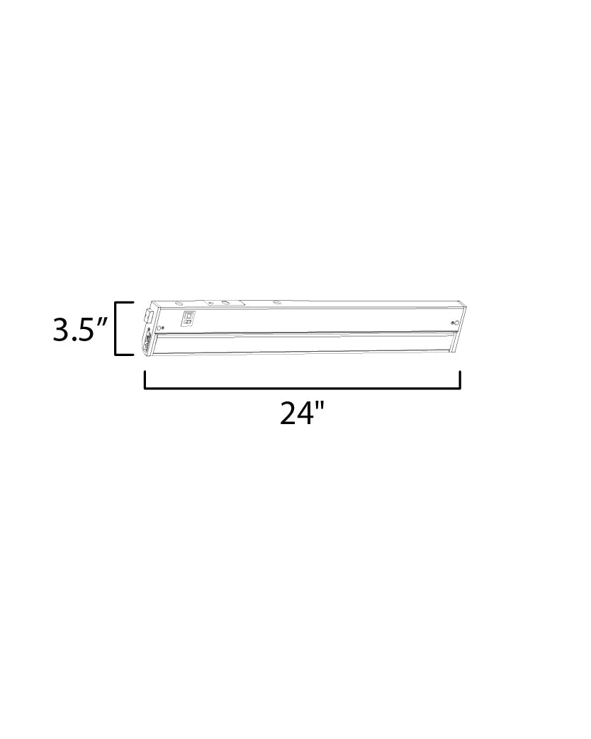 89865SN - CounterMax 5K 24'' 2700-5000K LED Under Cabinet - Satin Nickel