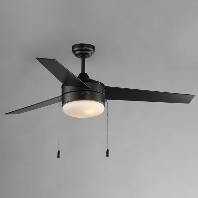 89906FTBKWN - Trio 52" Ceiling Fan - Black / Walnut