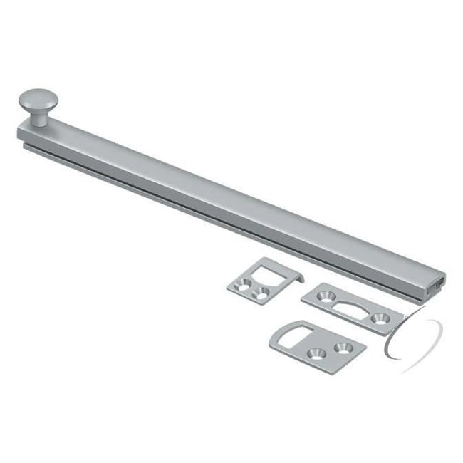 8SBCS26D 8" Surface Bolt; Concealed Screw; Heavy Duty; Satin Chrome Finish