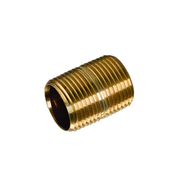 B80-1/8XCLOSE - Lead Free Red Brass Nipple - 1/8" x Close