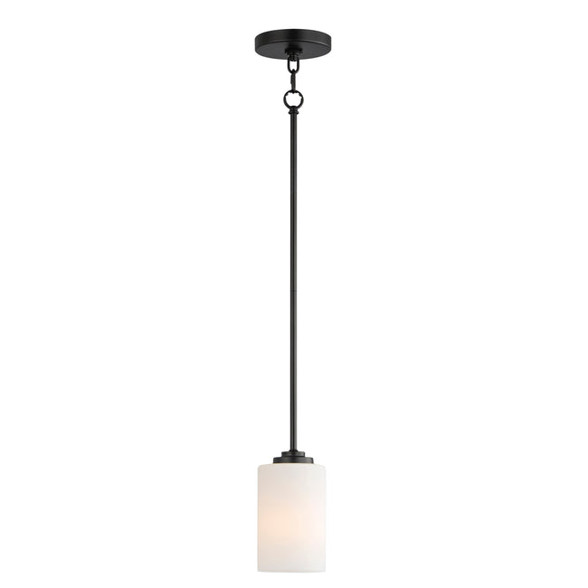 90030SWBK - 1 Light Deven 4" Pendant - Black