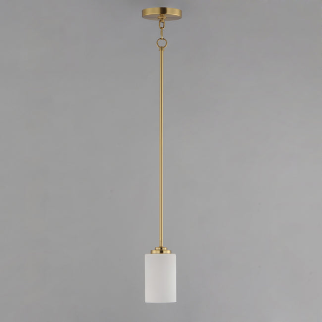 90030SWSBR - 1 Light Deven 4" Pendant - Satin Brass