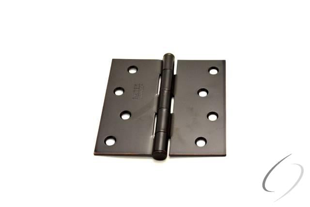 Emtek 91014US10B Pair of 4" x 4" Square Steel Residential Duty Hinges Oil Rubbed Bronze Finish