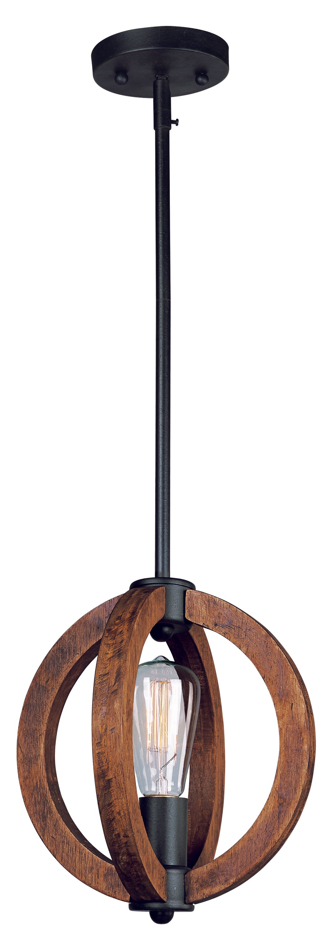 91910APAR/BUI - 1 Light Bodega Bay 10" Pendant - Anthracite