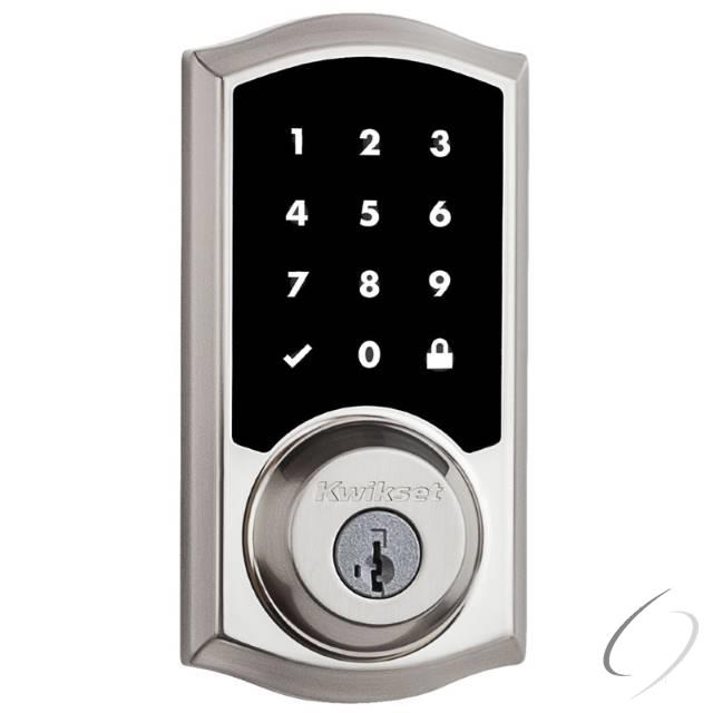 919TRL-15S Premis Touchscreen Smart Lock with SmartKey with RCAL Latch and RCS Strike Satin Nickel Finish