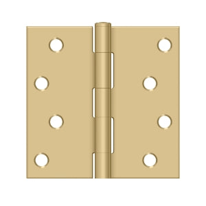 S444BMS 4" x 4" Square Hinge; Satin Brass Finish