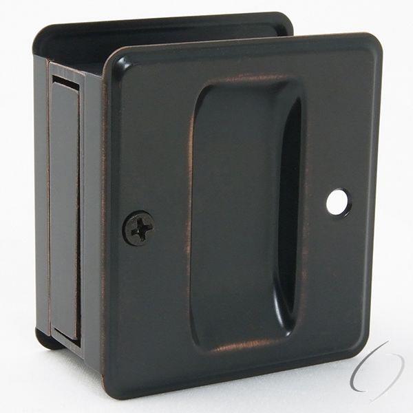 Solid Brass Passage Sliding Door Pull Aged Bronze Finish