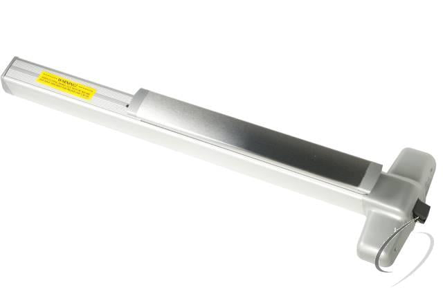 3' Rim Grooved Case Exit Device; Anodized Aluminum Finish