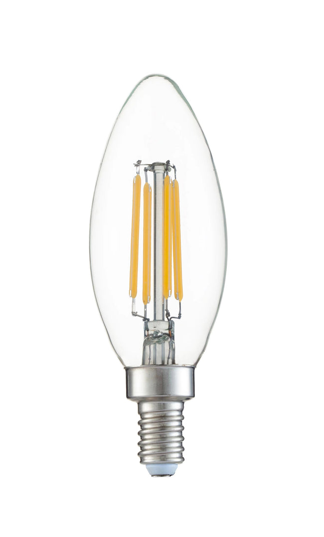 4W LED E12 B11 Dimmable Clear 3000K