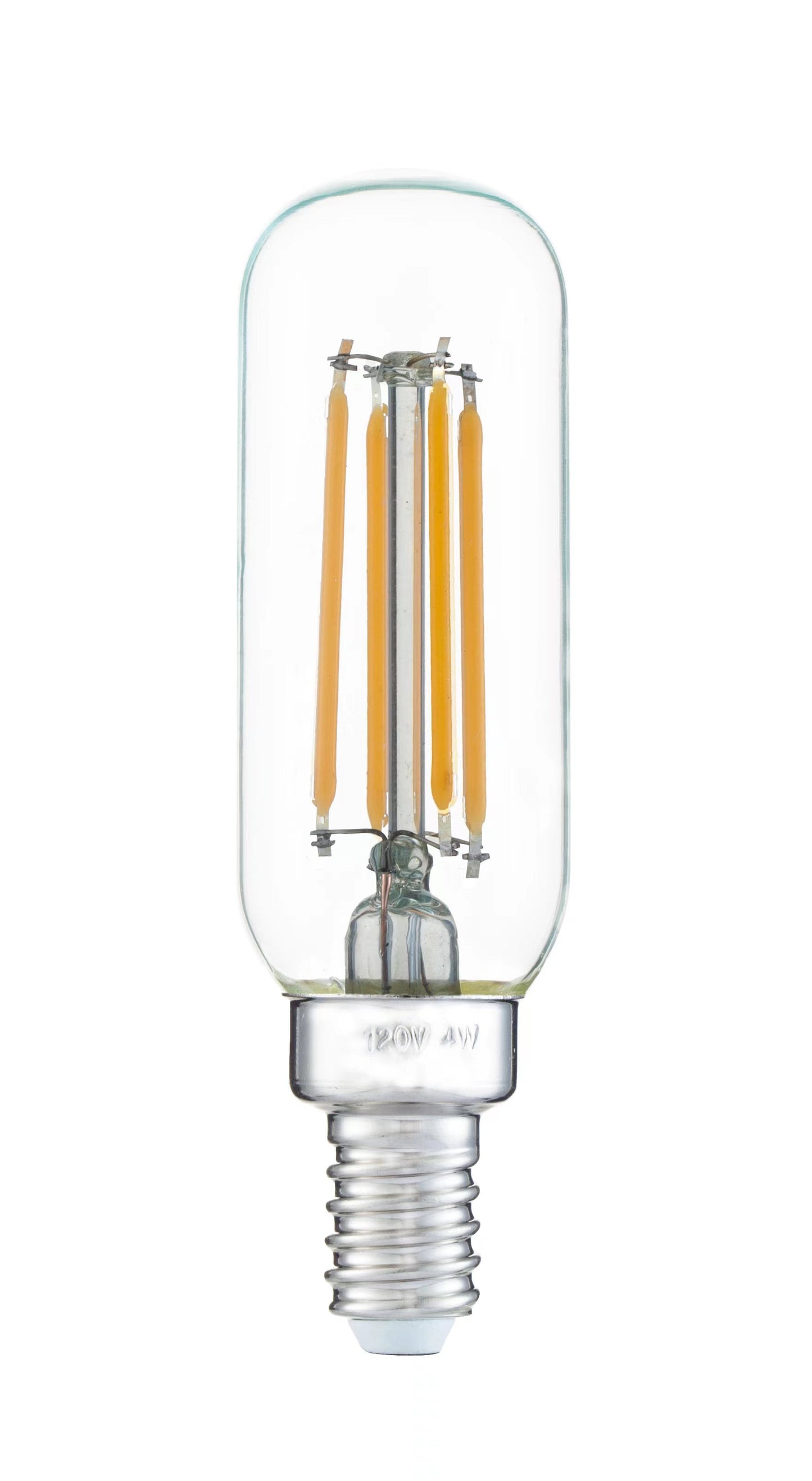 4W LED E12 T8 Dimmable Clear 2200K