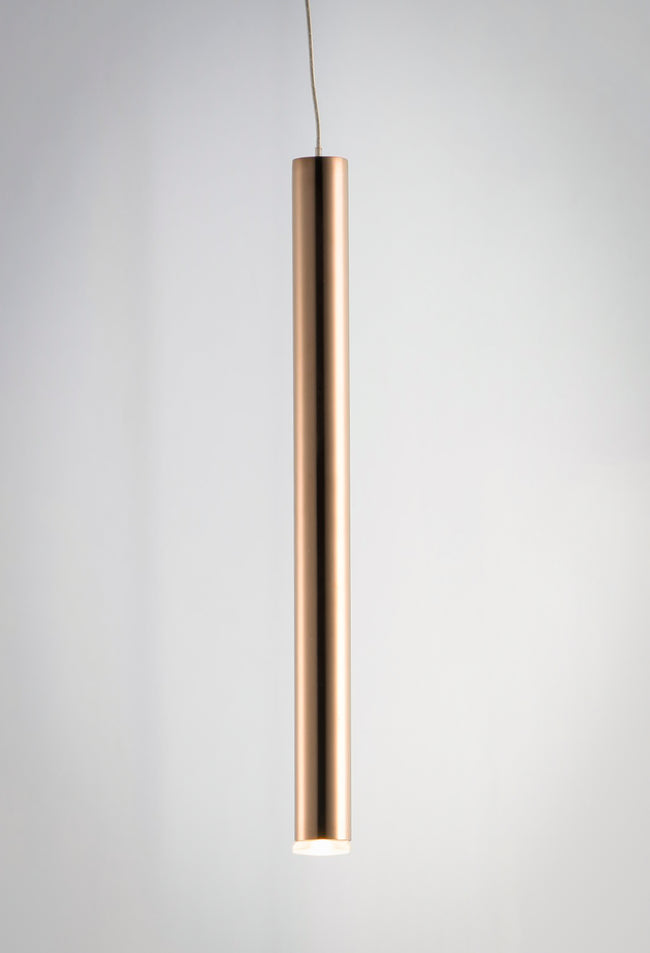 E10001-RG - Flute 12" Pendant - Rose Gold