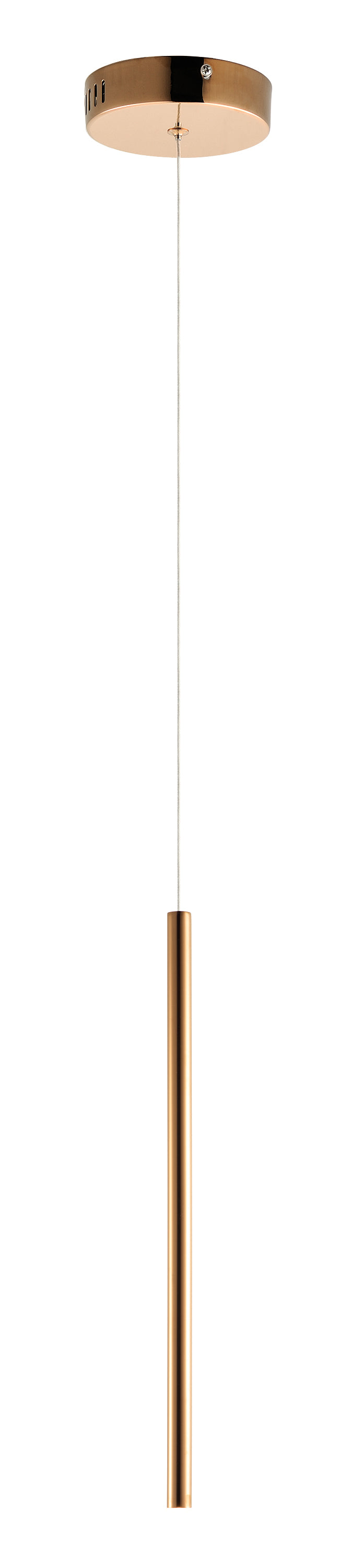 E10002-RG - Flute 24" Pendant - Rose Gold