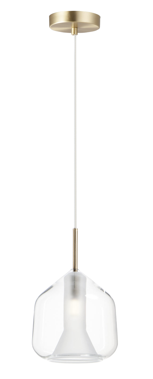 E10044-18SBR - Deuce 7" Pendant - Satin Brass