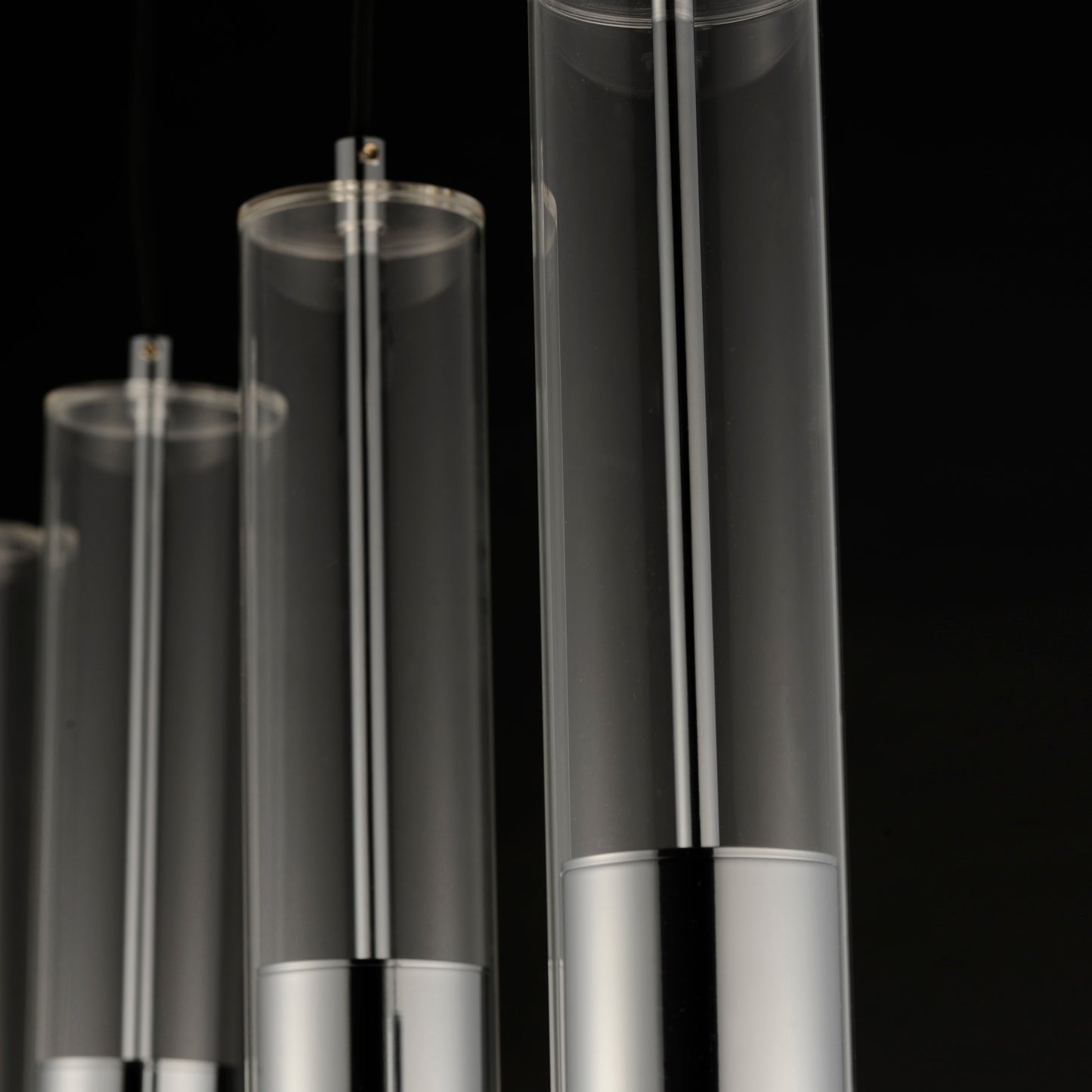 E11004-24PC - 4 Light Torch 6" Chandelier - Polished Chrome