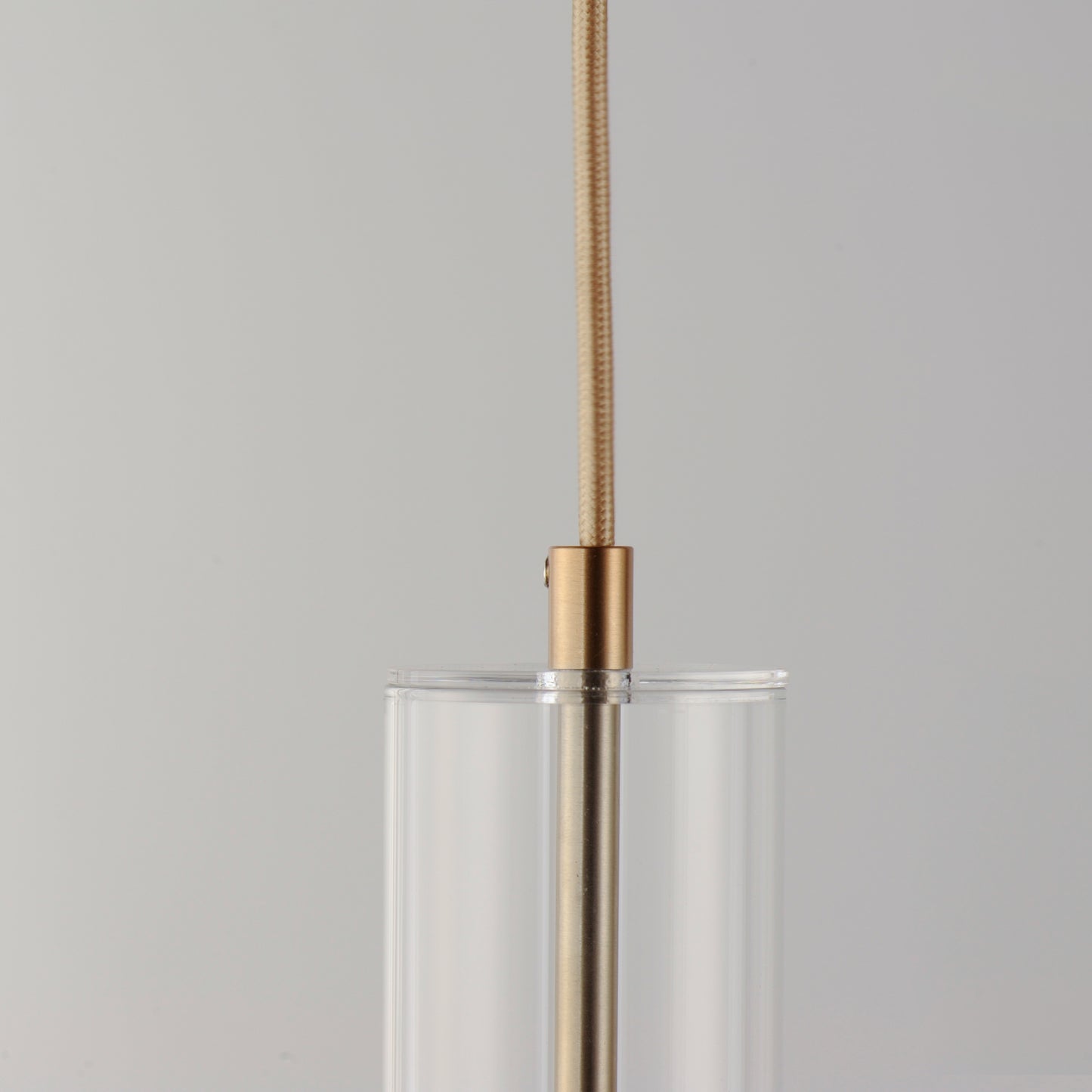 E11004-24SBR - 4 Light Torch 6" Chandelier - Satin Brass