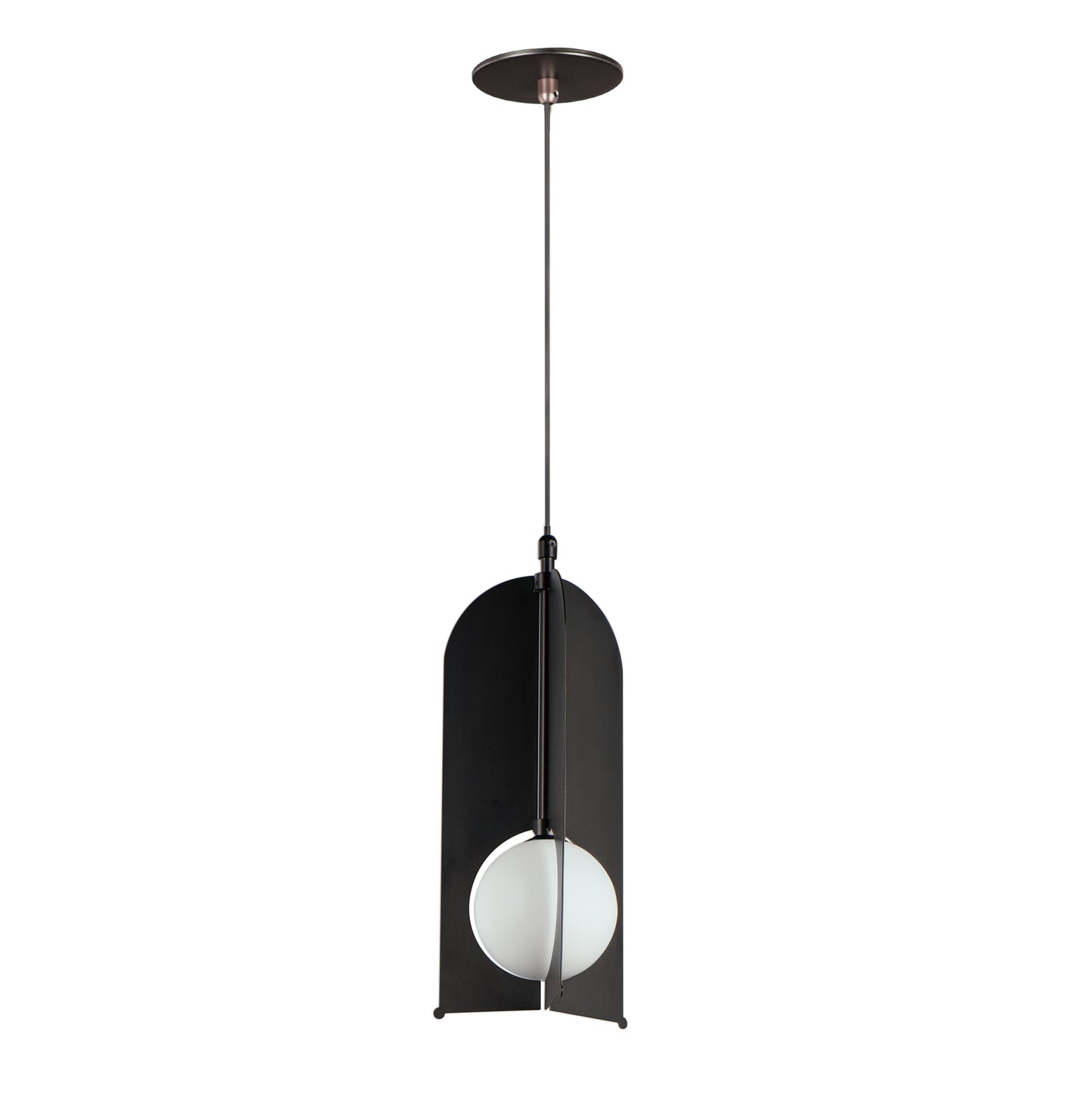 E11090-92BK - Pendulum 17" Pendant - Black