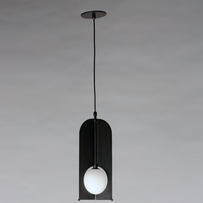 E11090-92BK - Pendulum 17" Pendant - Black