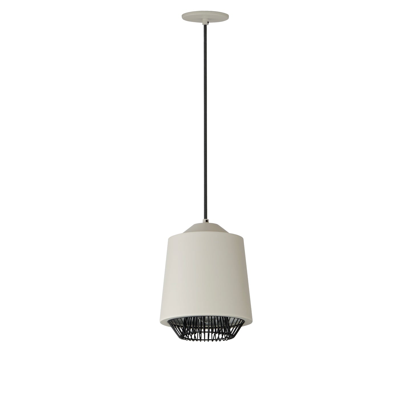 E11390-GYBK - Phoenix 11" Pendant - Gray / Black