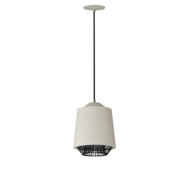 E11390-GYBK - Phoenix 11" Pendant - Gray / Black