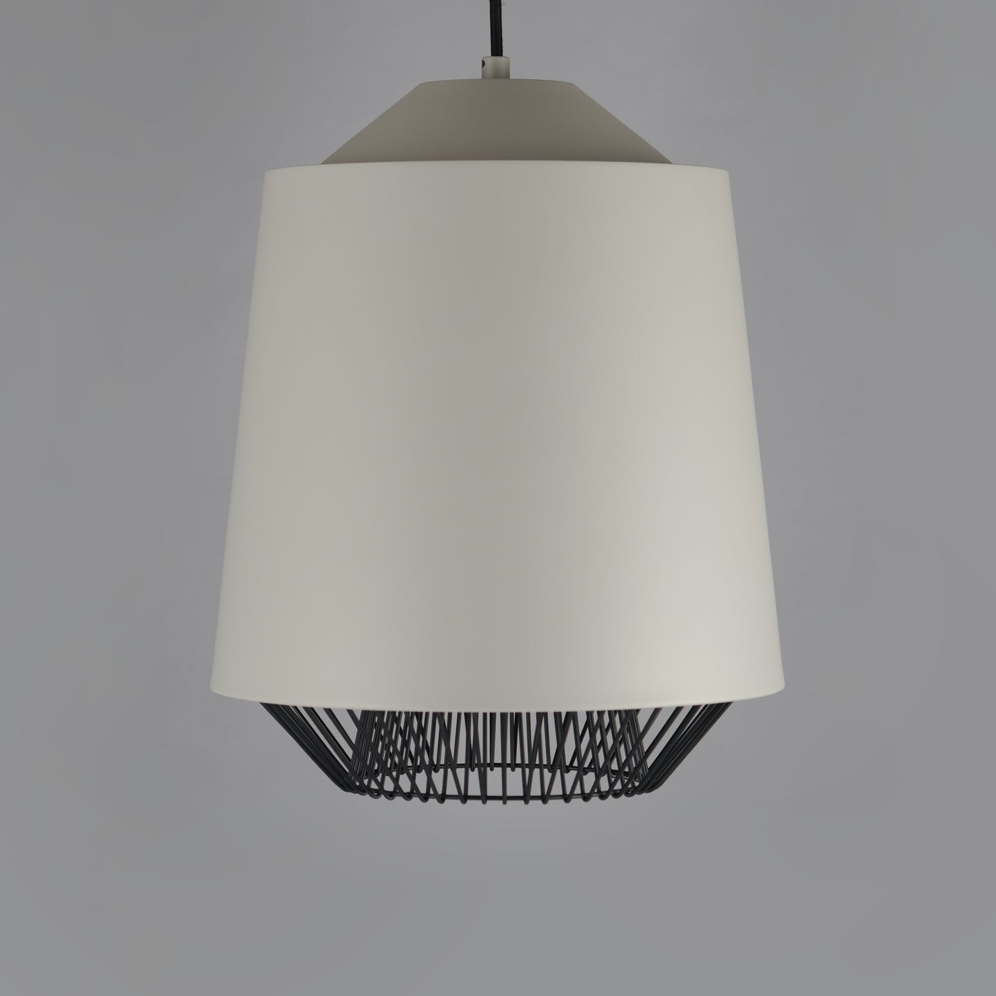 E11392-GYBK - Phoenix 19" Pendant - Gray / Black